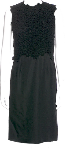 Comme des Garcons Japan. Tricot. Black,Ivory Lace Printed Skirt