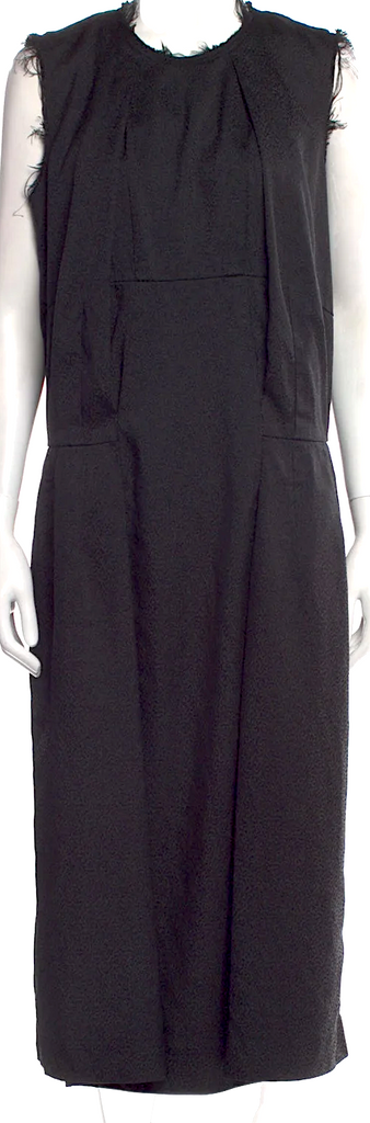 COMME DES GARCONS JAPAN. 2019 Collection. "A Gathering of Shadows" Black Raw Edge Dress