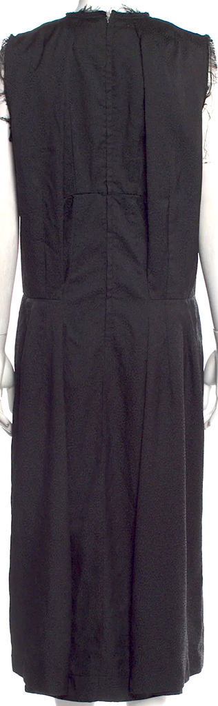 COMME DES GARCONS JAPAN. 2019 Collection. "A Gathering of Shadows" Black Raw Edge Dress