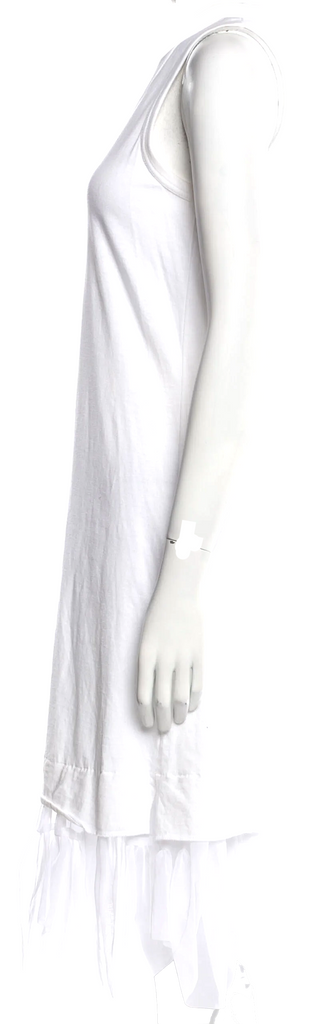 Comme des Garçons Comme des Garçons Japan. 2009 Collection White Cotton Vintage Midi Length Dress