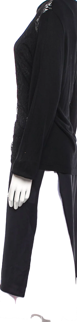 Comme des Garçons Japan. Robe de Chambre Vintage 1993 Black Rayon Overlay Top