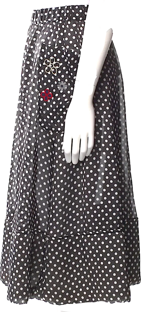 Comme de Garcons x Jupe by Jackie Japan. Polka Dot Print Knee-Length Skirt