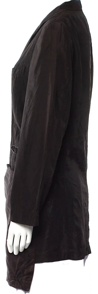 COMME des GARÇONS JAPAN. TRICOT. Black Acetate Vintage Late 1980's - Early 1990's Jacket