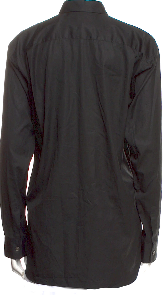 Comme des Garçons Japan. SHIRT. Black/Grey Printed Long Sleeve Button-Up Top