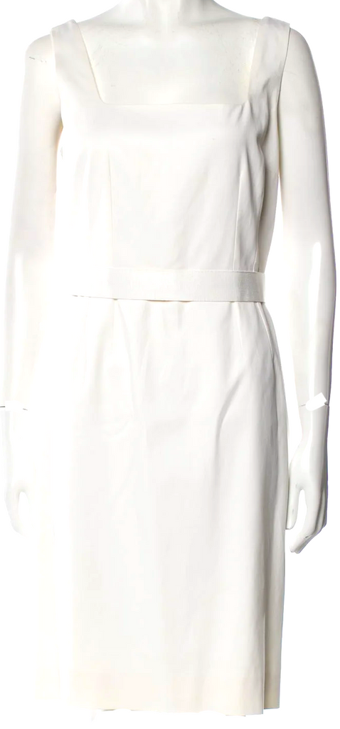 DOLCE & GABBANA Italy. Neutral Color Viscose/Cotton Blend Mini Dress