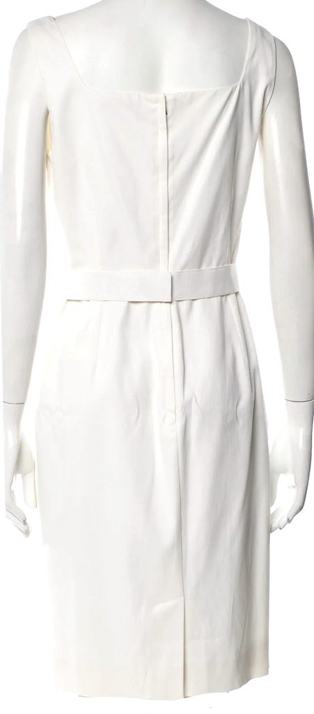DOLCE & GABBANA Italy. Neutral Color Viscose/Cotton Blend Mini Dress
