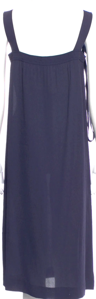 Givenchy Paris. Blue Viscose Blend Sleeveless with Square Neckline Dress