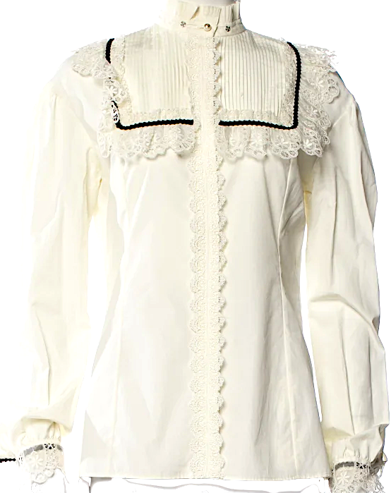 Gucci Italy. ALESSANDRO MICHELE DESIGNER 2016 Collection Long Sleeve Blouse