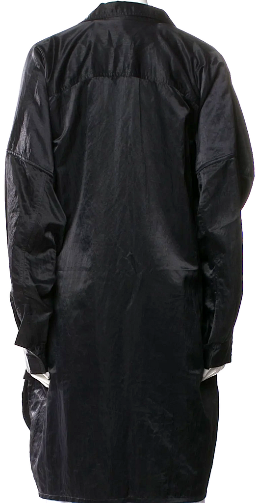 Issey Miyake Japan. Plantation Line. Black Nylon 1980's Collection Coat