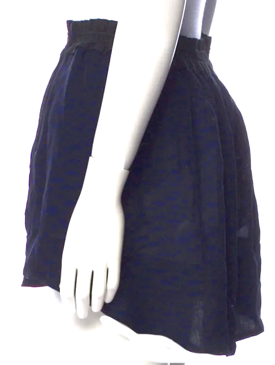 ISABEL MARANT Paris. Black Printed Silk Mini Skirt