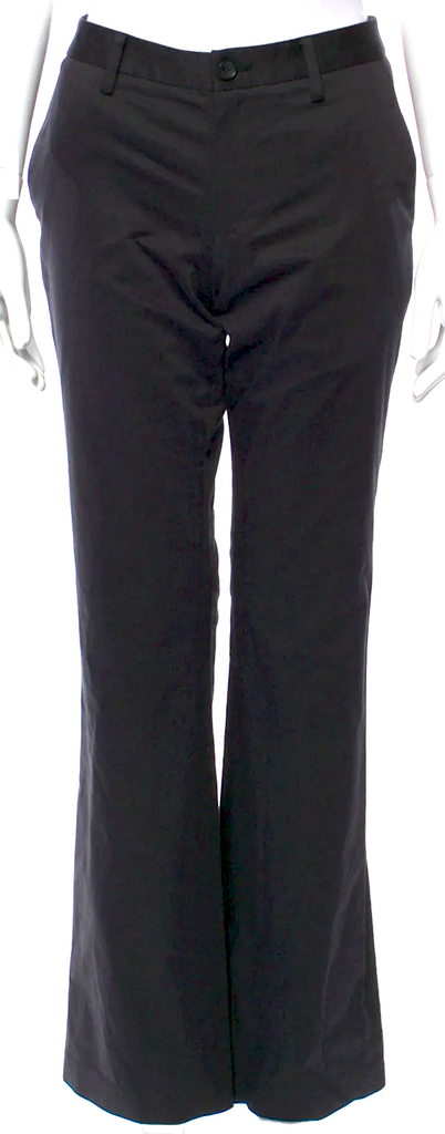 ISSEY MIYAKE Japan. Black Lyocell/Cotton Blend Wide Leg Pants