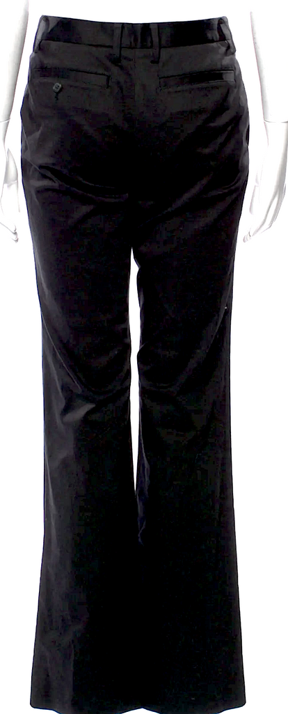 ISSEY MIYAKE Japan. Black Lyocell/Cotton Blend Wide Leg Pants