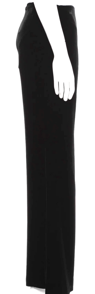 Jean Paul Gaultier Paris. Vintage 2000s Collection Black Rayon/Silk Blend Flare Pants