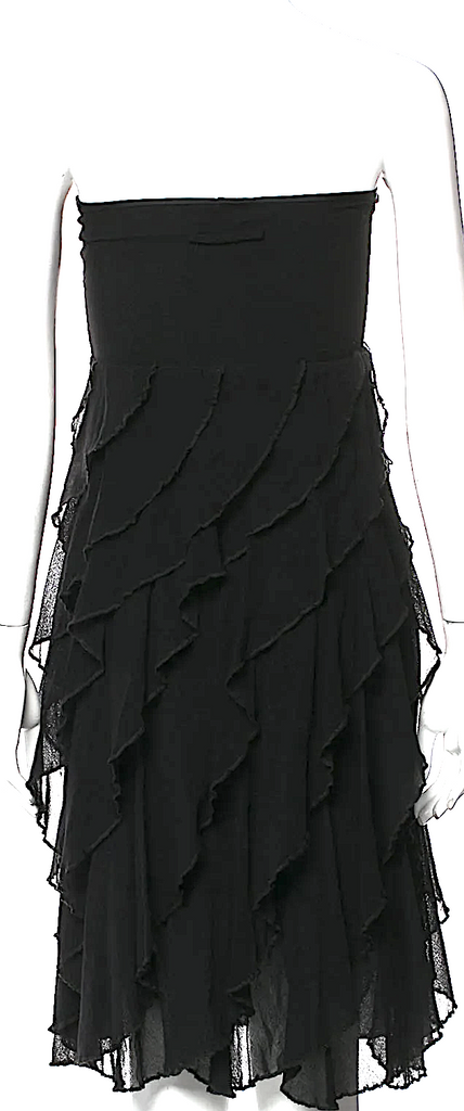 Jean Paul Gaultier Paris. Black Strapless Mini Dress