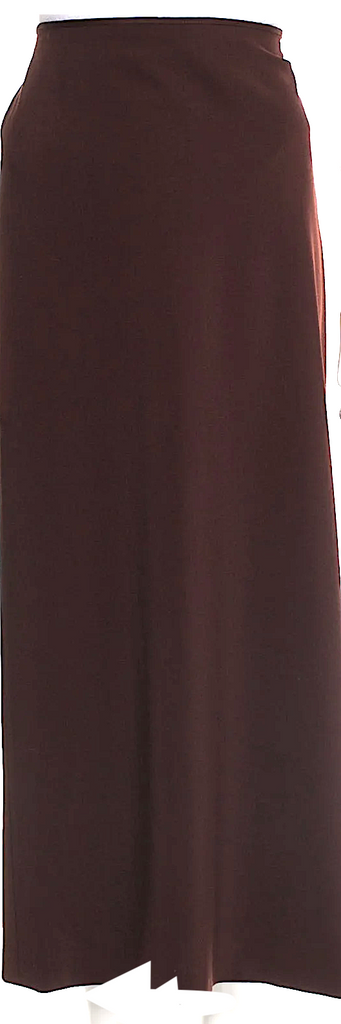 Jean Paul Gaultier Paris. Vintage 1990s Virgin Wool Blend Burgundy Midi Length Skirt