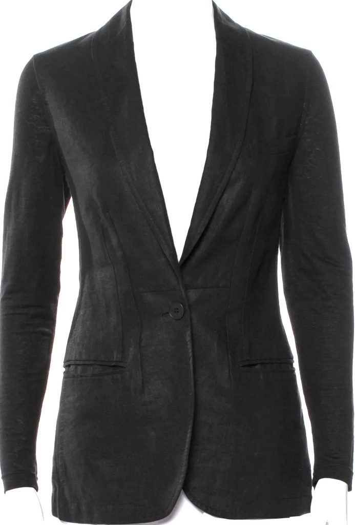 Jean Paul Gaultier Paris. Black Virgin Wool Blazer