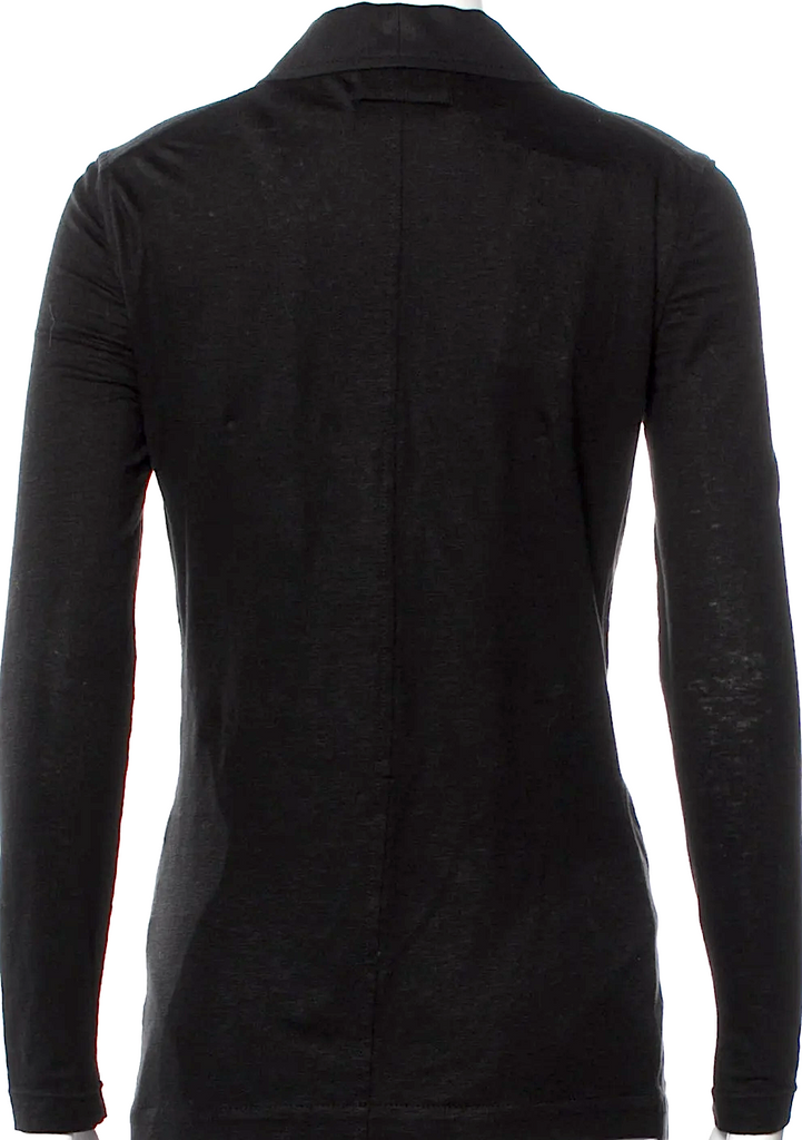 Jean Paul Gaultier Paris. Black Virgin Wool Blazer