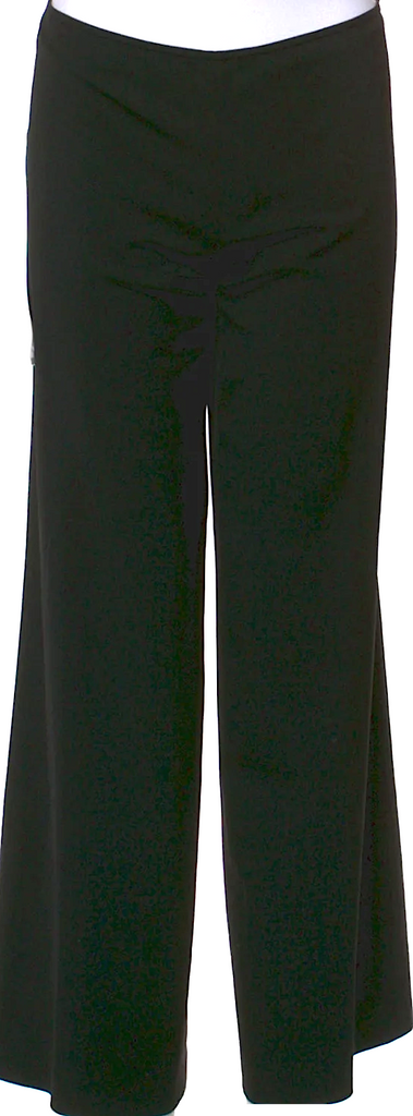 Jean Paul Gaultier Paris. Black Virgin Wool Wide Leg Pants