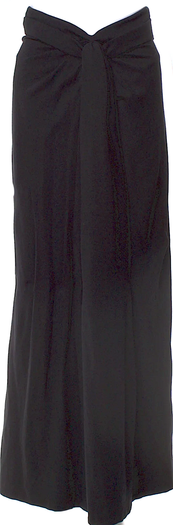Jil Sander Black 2010's Collection Viscose Blend Long Skirt