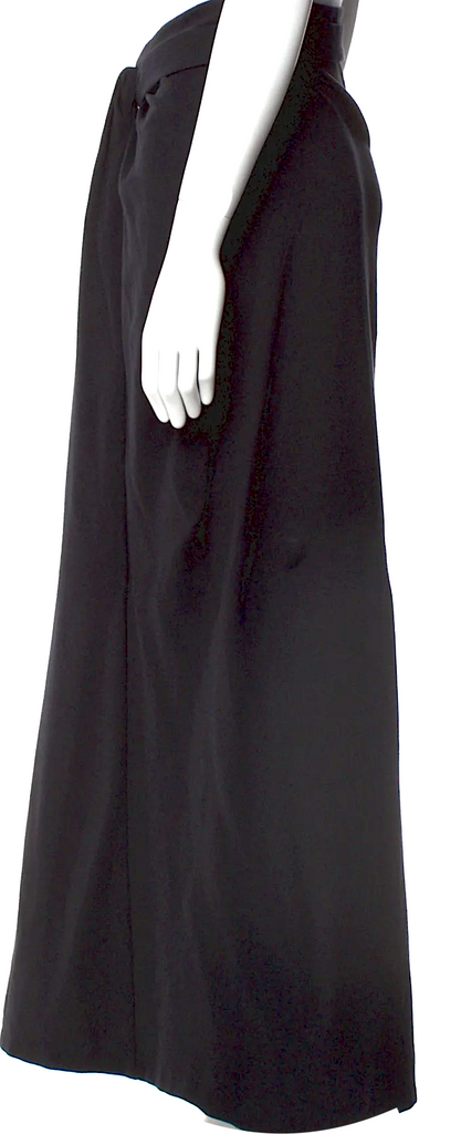 Jil Sander Black 2010's Collection Viscose Blend Long Skirt