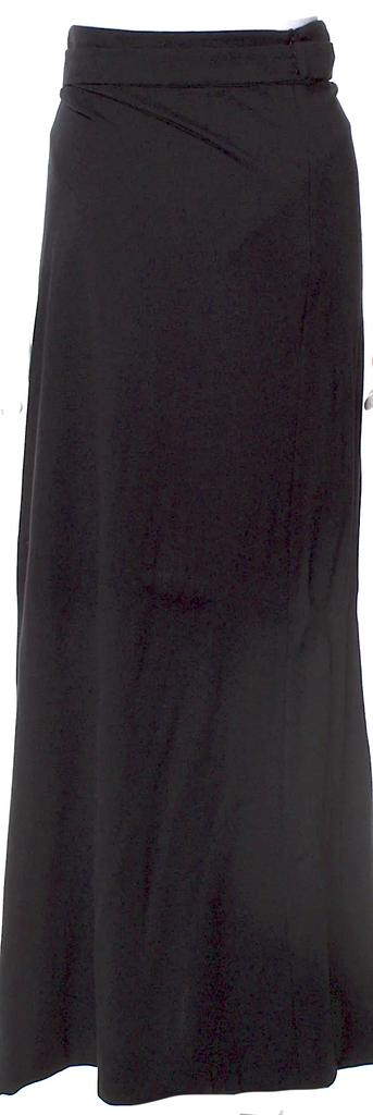 Jil Sander Black 2010's Collection Viscose Blend Long Skirt