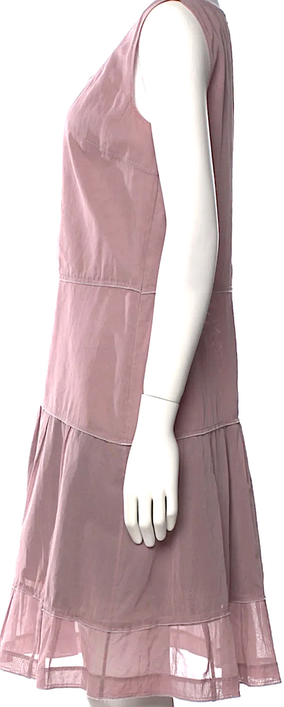 Jil Sander Vintage Early 2000s Collection Pink Cotton Knee-Length Dress