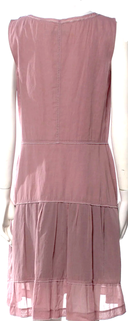 Jil Sander Vintage Early 2000s Collection Pink Cotton Knee-Length Dress
