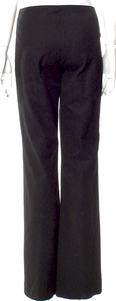 JOSEPH LONDON. Black Rayon/Cotton Wide Leg Pants