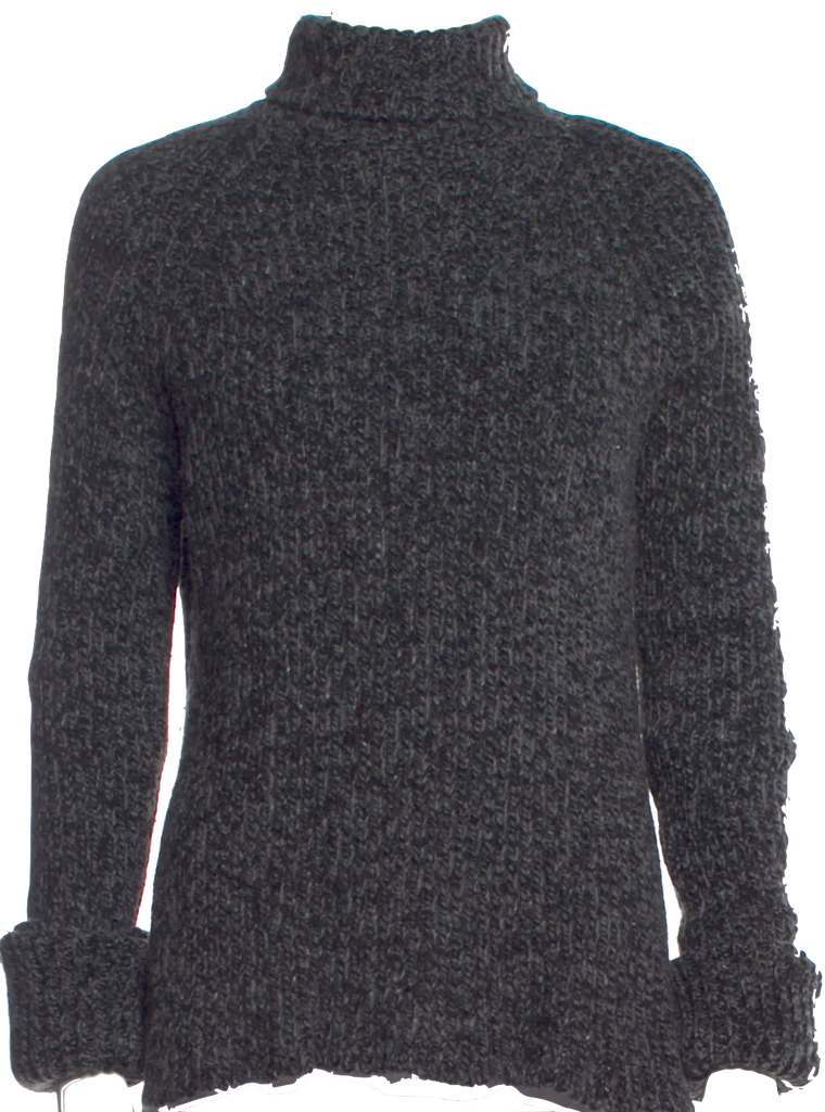 Joseph London. Grey Wool Turtleneck Sweater
