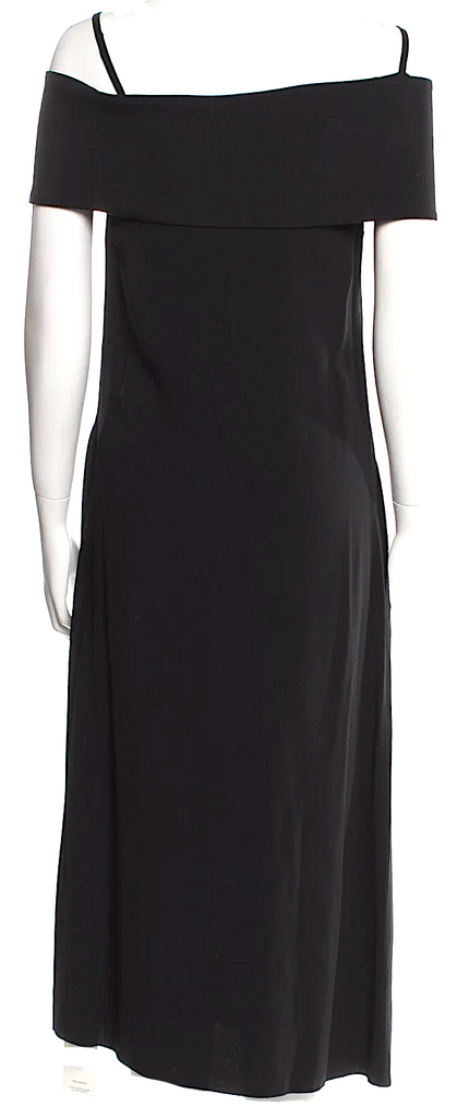 JW. Anderson (Loewe, Dior) UK. Black Acetate/Viscose Long Dress