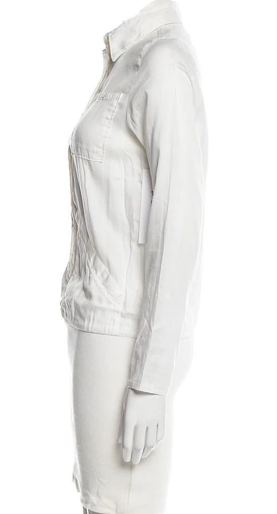 MAISON MARGIELA Paris. Neutrals/White Shirt-Dress Mini Dress