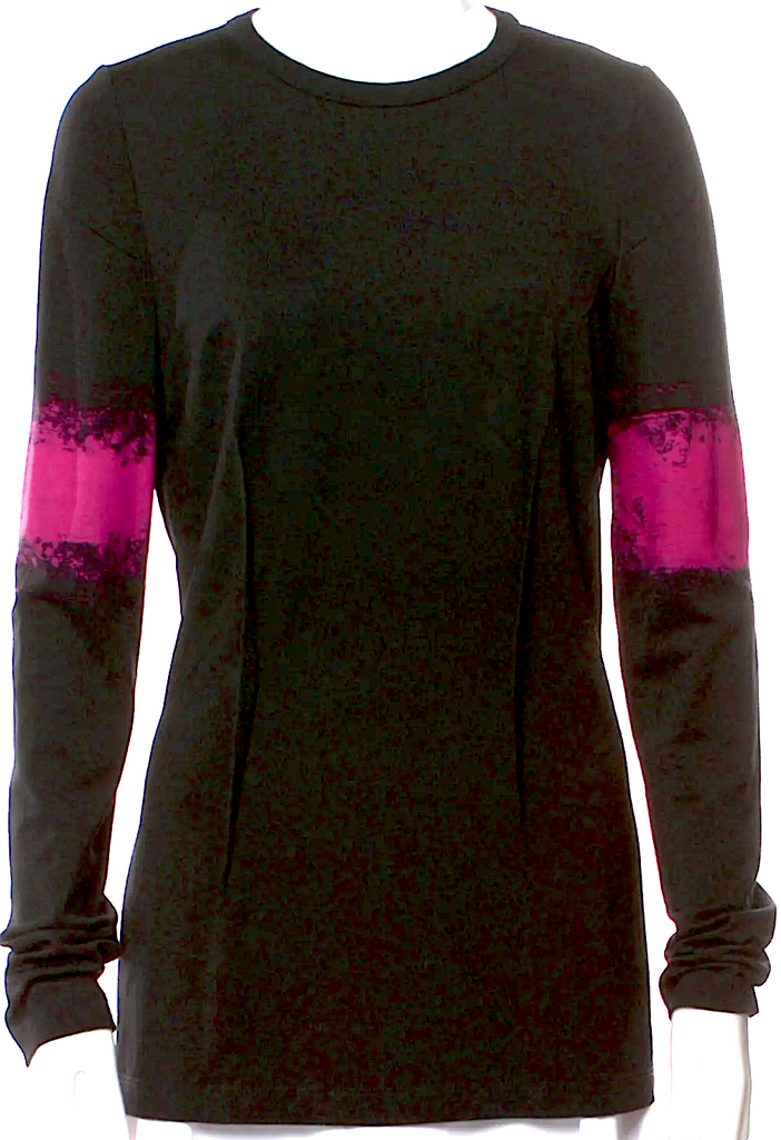 Maison Margiela Paris. Black 2013 Crew Neck Viscose/Elastane Blend Top