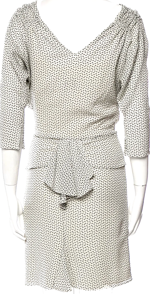 Maison Mayle NY. Jane Mayle. Silk Printed Knee-Length Dress