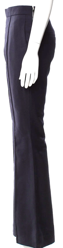 Marni Italy. Blue/Black Wool Wide Leg Pants