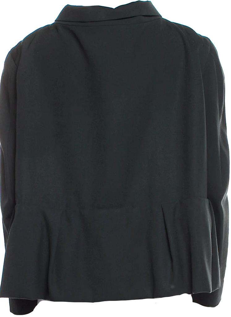 Marni Italy. Black Cotton Blend Shawl Collar Evening Jacket