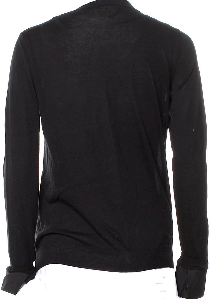 Marni Italy. Black Bateau Neckline Long Sleeve Top
