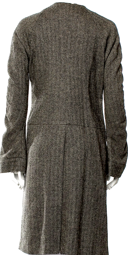 Marni Italy. Grey/Green Long Wool Coat