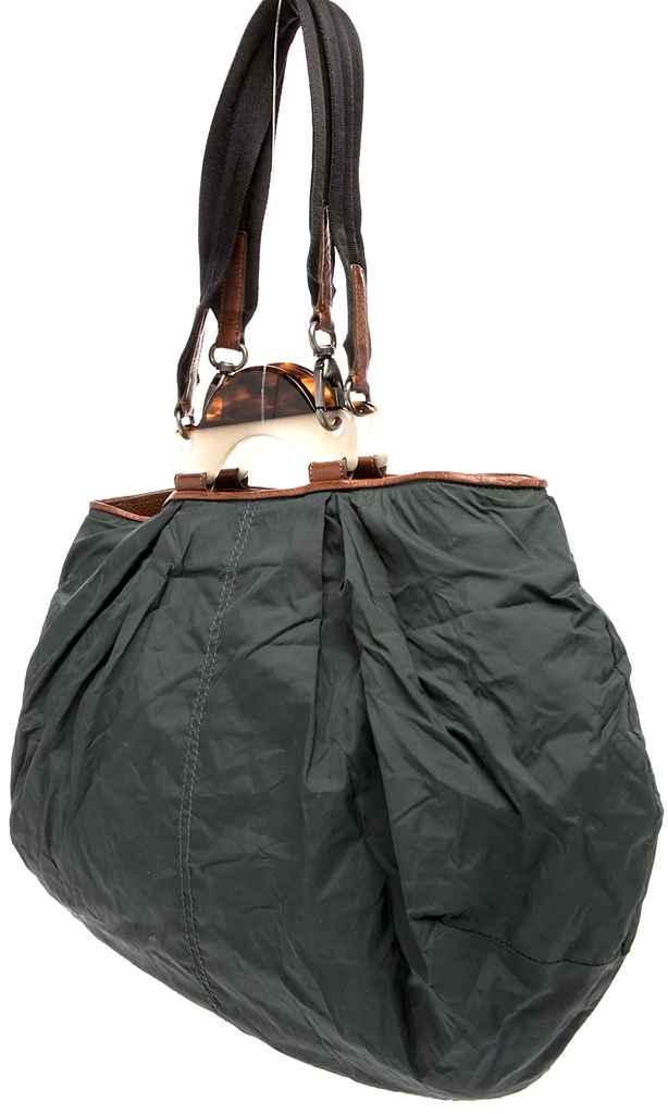 Marni Italy. Dark Gray Leather Shoulderbag w/Strap