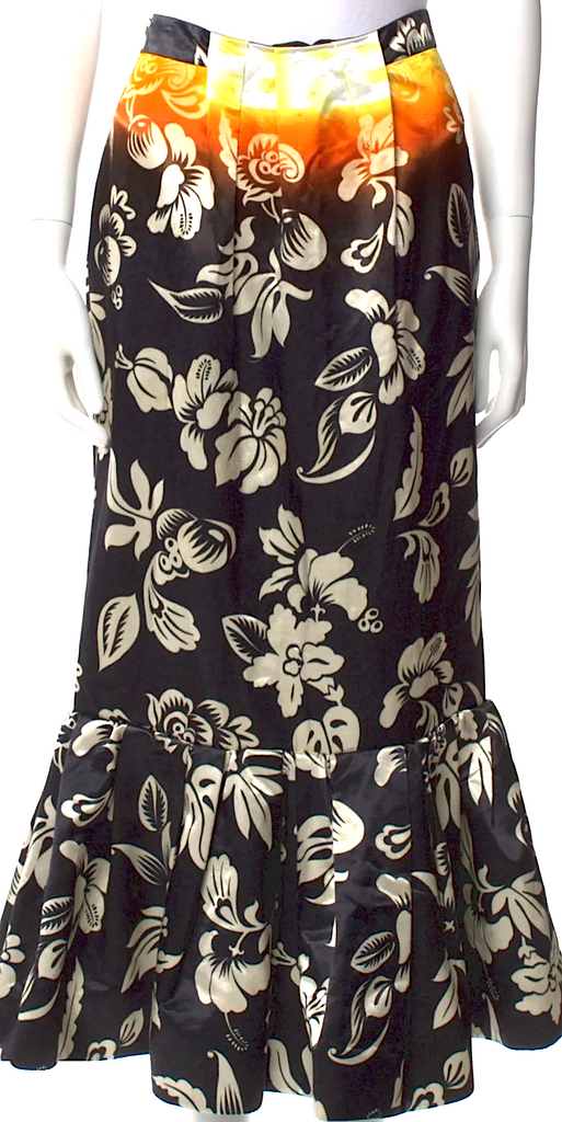 Meryll Rogge Belgium. (Winner 2025 ANDAM Fashion Award). Floral Print Midi Length Skirt