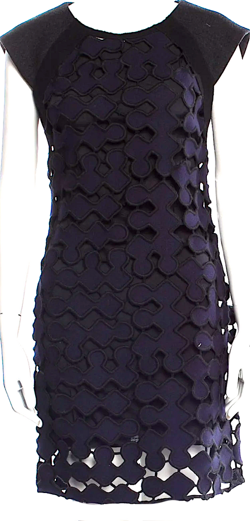 Miu Miu Italy. Vintage Black 2000s Collection Midnite Blue Mini Dress