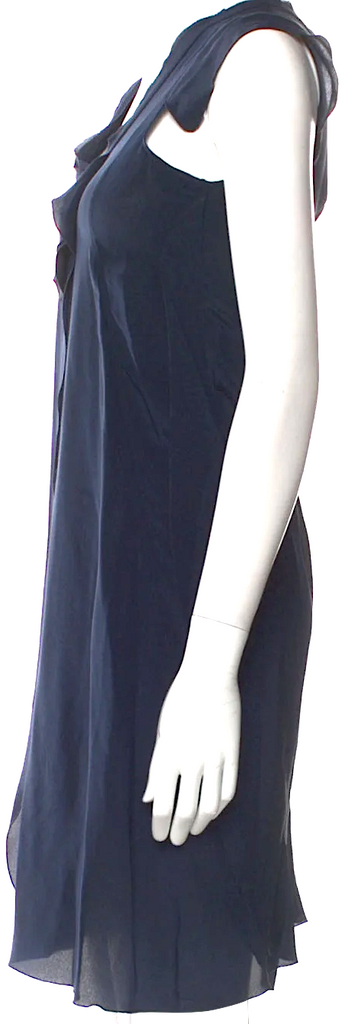 MIU MIU Italy. Blue Silk Mini Dress