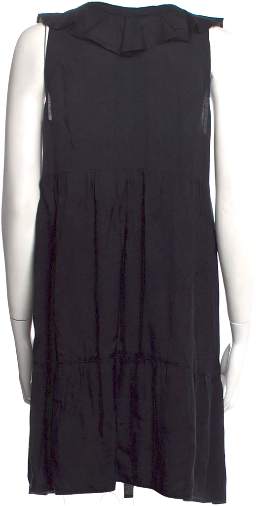MIU MIU ITALY. Black Viscose Mini Dress From the 2007 Collection