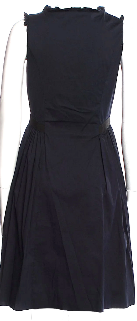 Miu Miu Italy. Vintage Black Cotton/Elastane Blend Mini Dress