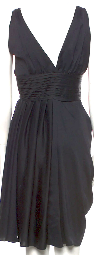 Prada Italy. 2006 Collection. Black PolyTech Dress