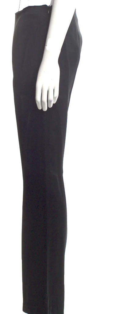 Prada Italy. Vintage Black Acetate/Viscose Wide Leg Pants