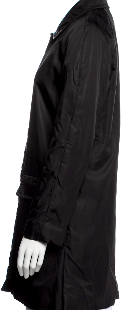 Prada Italy. Vintage 2000s Collection Black Nylon Parka