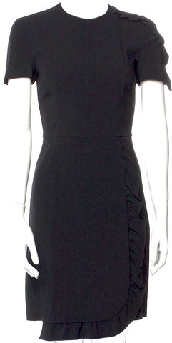 Prada Italy.  Black 2008 Collection Viscose Dress