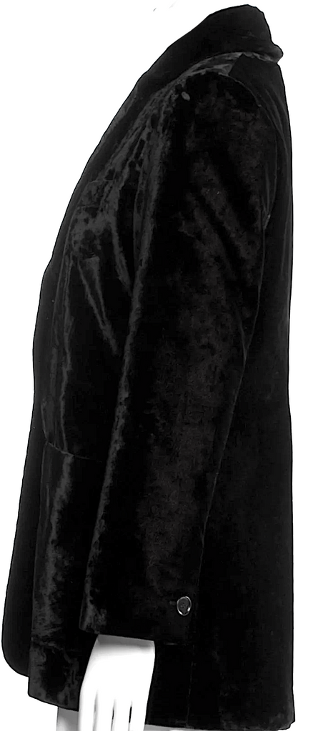 Romeo Gigli Italy. Vintage Black Rayon Blend 2000's Jacket
