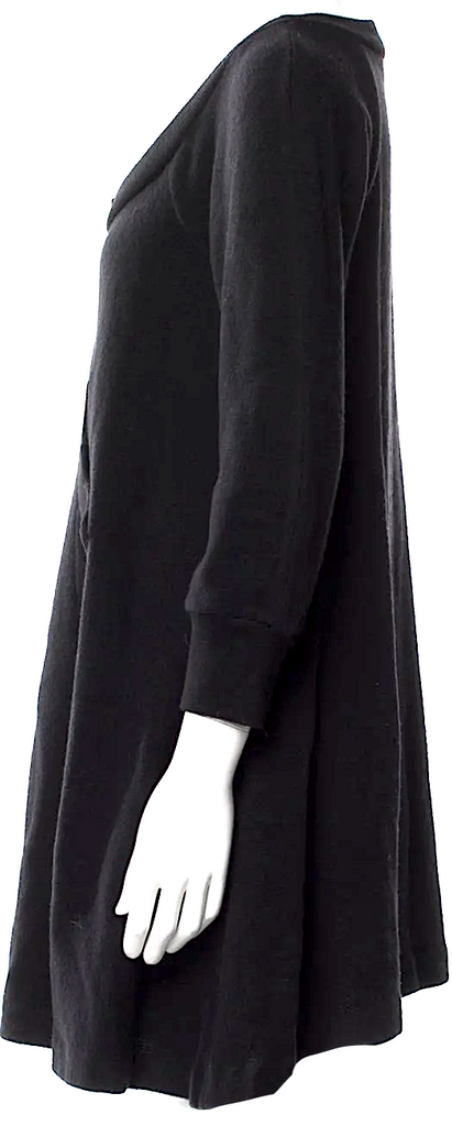 Sonia Rykiel Paris. Black Wool Vintage Mini Dress