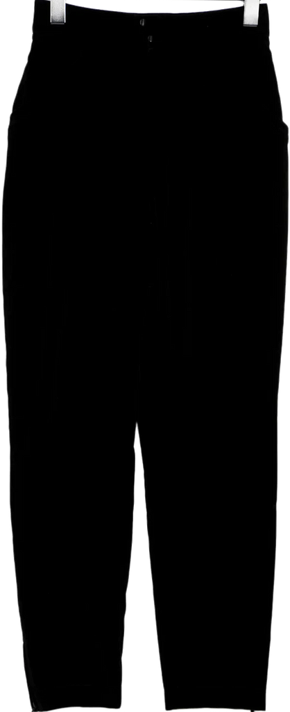 Thierry Mugler Paris.  Black Cotton Straight Leg Pants